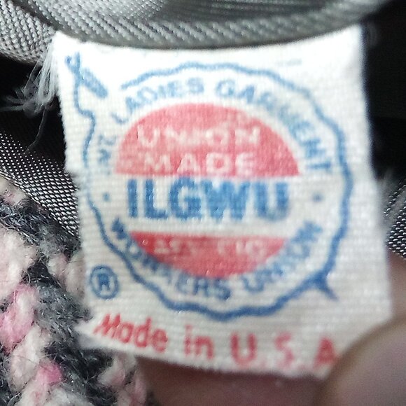 Vintage Pinpoint Fashions Herringbone Wool Overcoat Pink - Picture 7 of 9